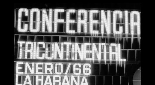 Title card: Conferencia Tricontinental, enero 66, La Habana.
